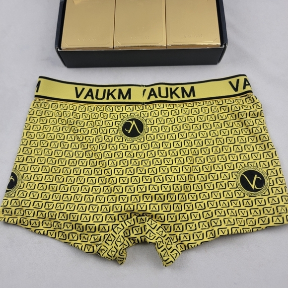NWT Vaukm gold bar printed boxer briefs set of 3 different prints size Medium - Picture 3 of 4